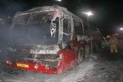 Спасатели МЧС России ликвидировали пожар в автобусе в Тяжинском МО